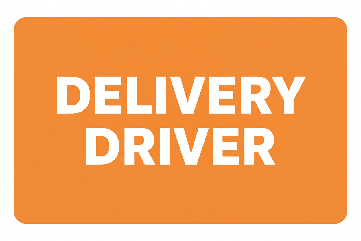 Delivery Driver Car Magnet